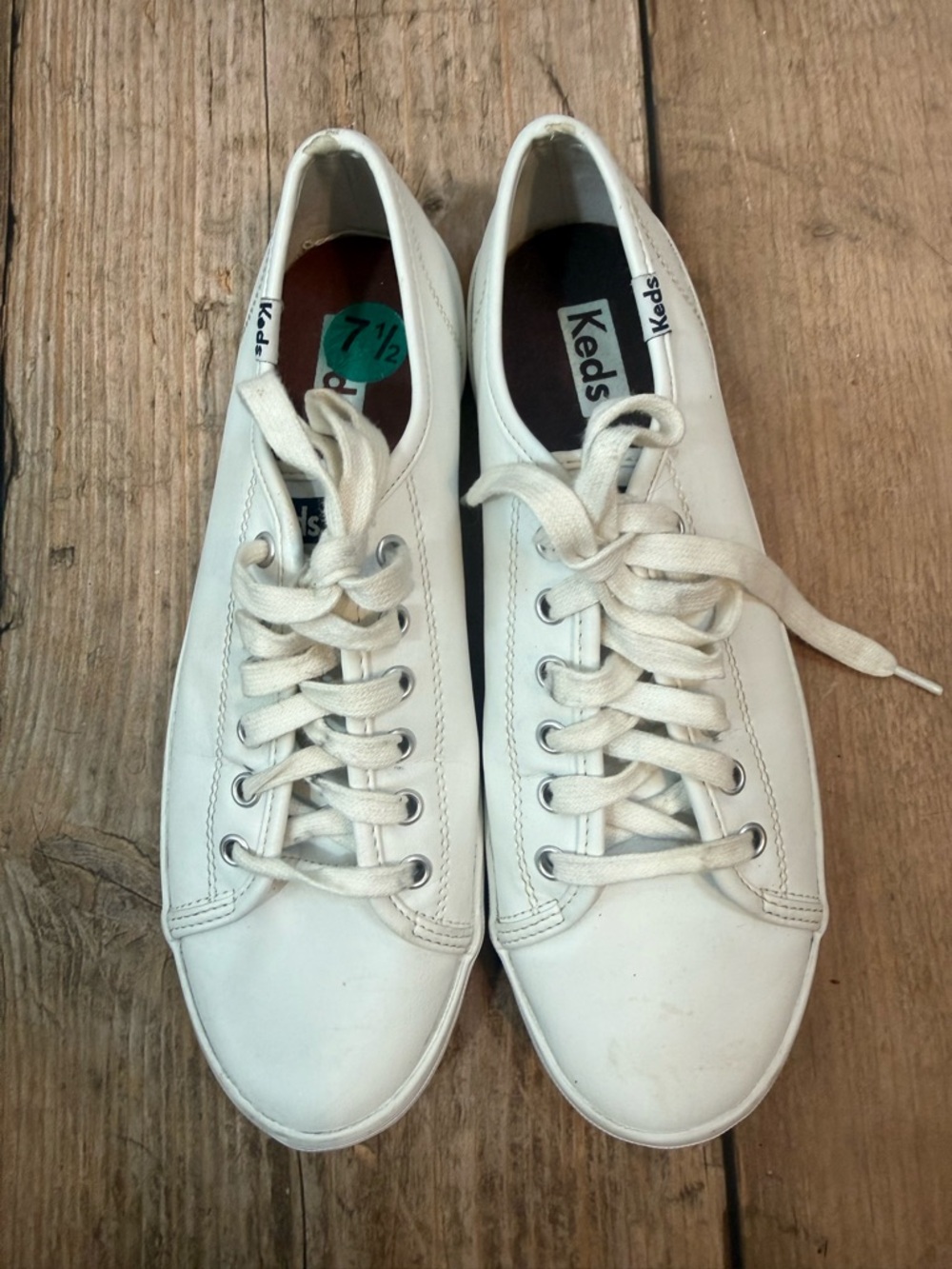 Keds White Women's Low-Top Lace-Up Sneakers - Picture 2 of 8